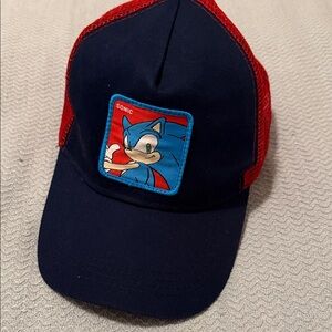 Sonic Navy and Red Trucker Hat